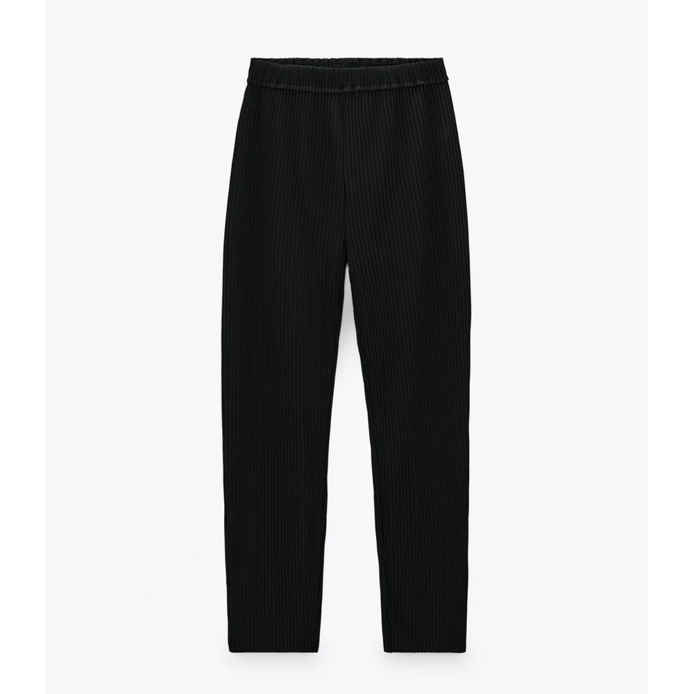 Zara pleated straight leg pants - Picture 3 of 8